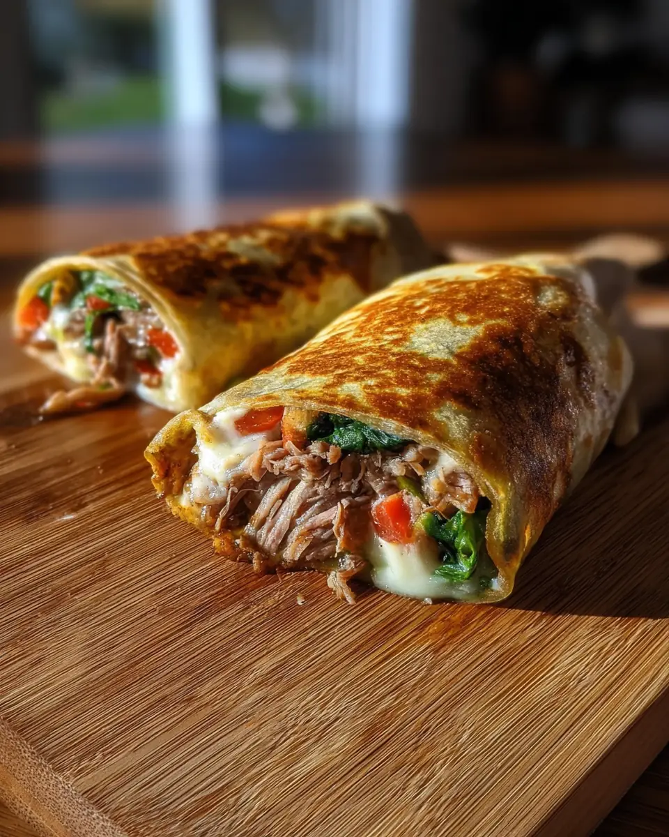 A delicious plate of Air Fryer Wraps