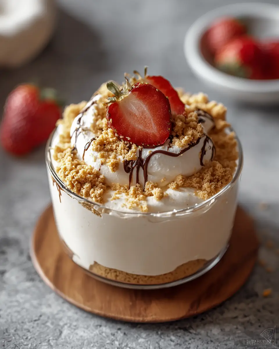 A delicious plate of Amazing 2 Minute High Protein Cheesecake Fluff