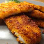 A delicious plate of Amazing crispy air fryer fish in 10 minutes
