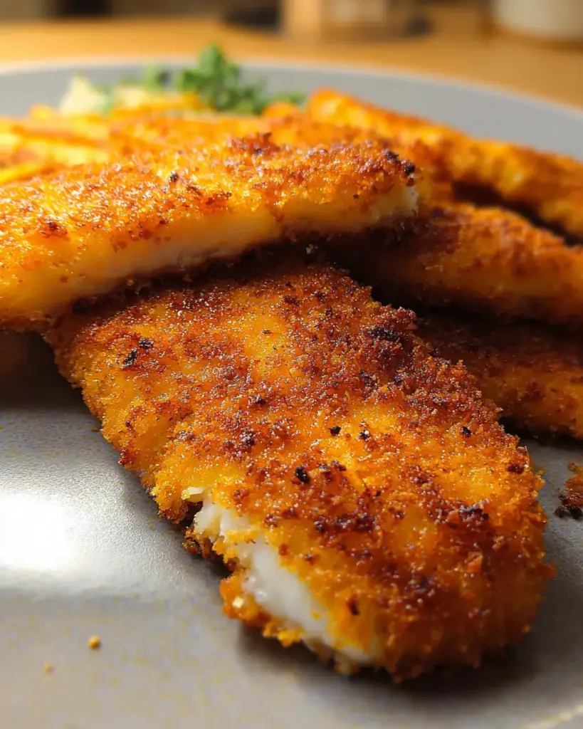A delicious plate of Amazing crispy air fryer fish in 10 minutes