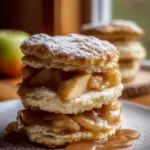 A delicious plate of Apple Pie Biscuit Sandwiches: