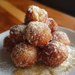 A delicious plate of Banana Donut Holes