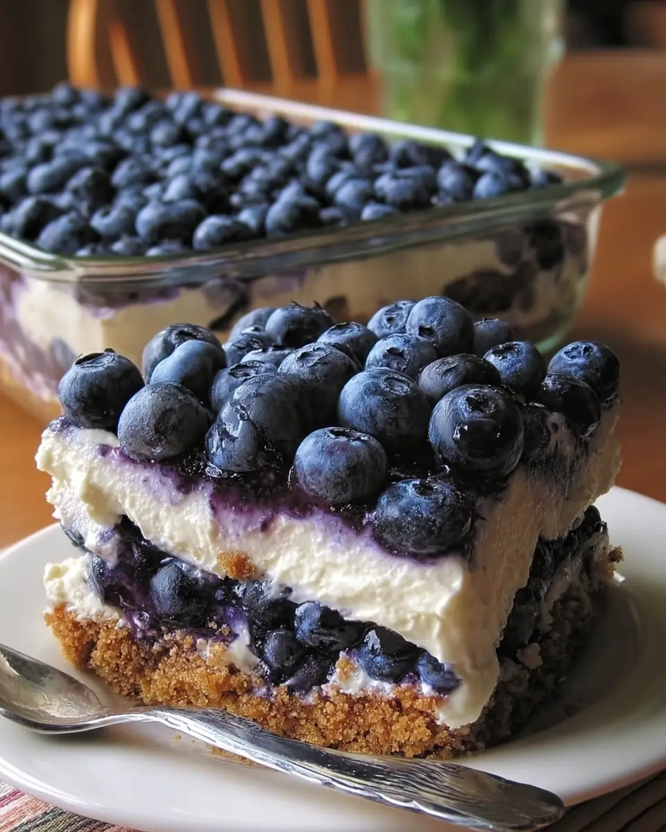 A delicious plate of Blueberry Delight