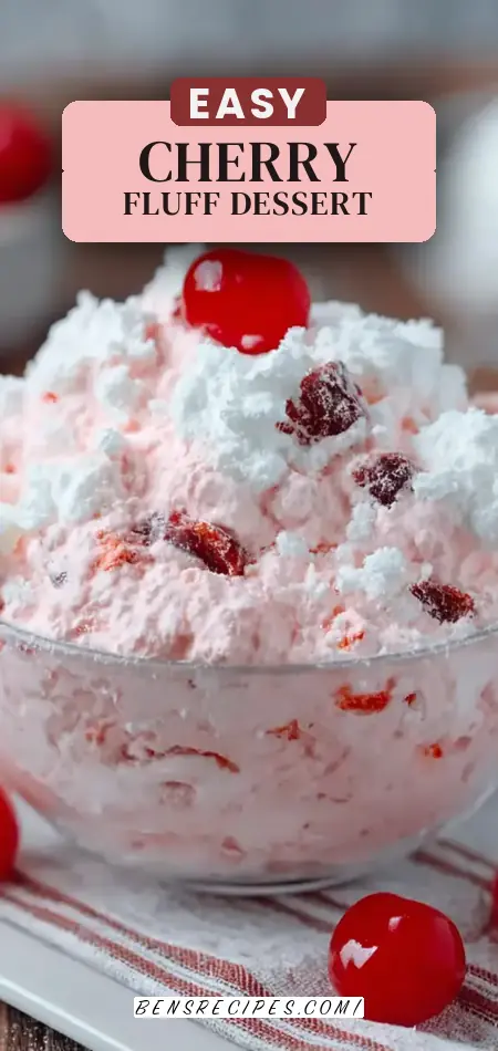 Pinterest pin (Design 2) for Cherry Fluff Delight