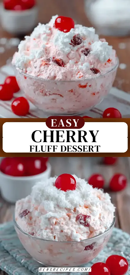 Pinterest pin (Design 3) for Cherry Fluff Delight