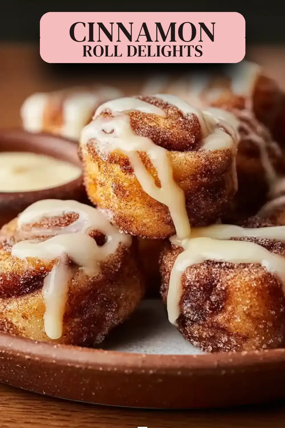 Gooey Sourdough Discard Cinnamon Roll Bites