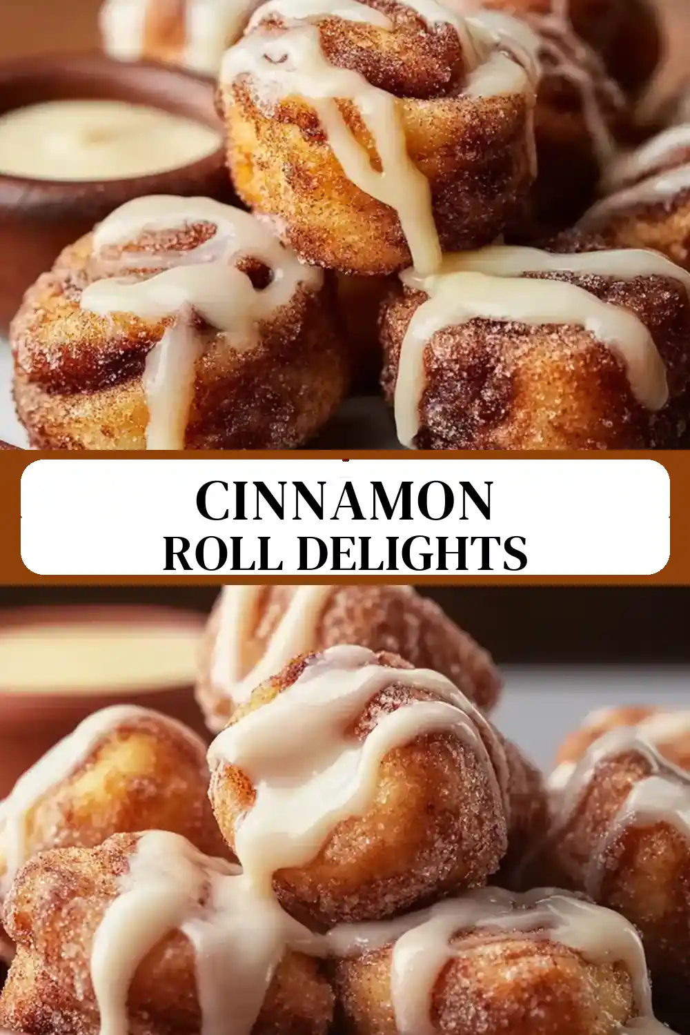 Gooey Sourdough Discard Cinnamon Roll Bites