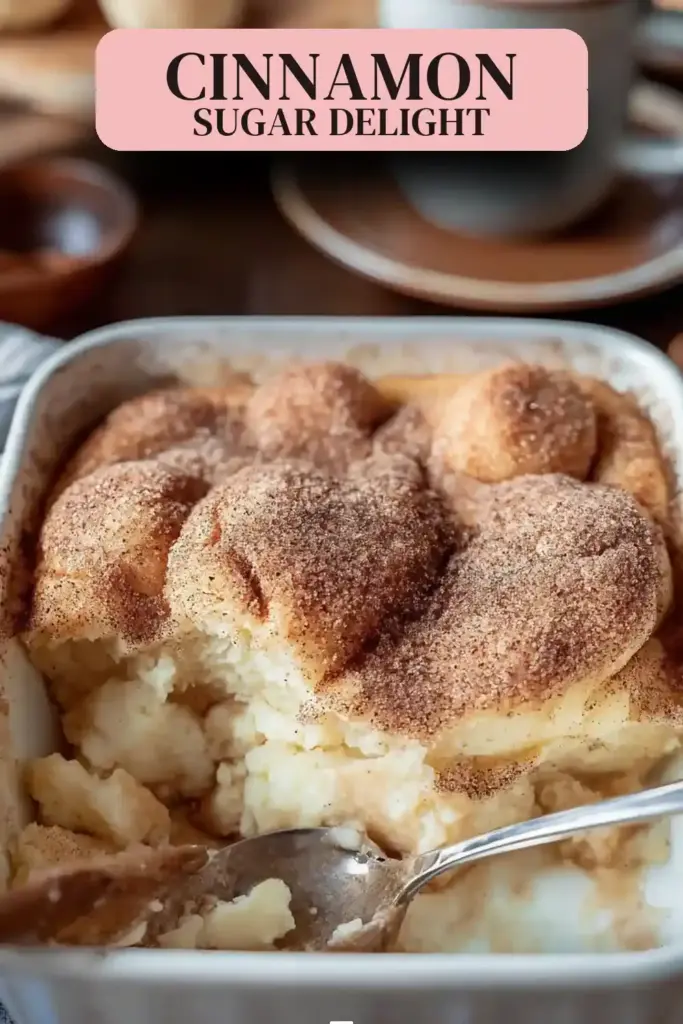 Pinterest pin (Design 2) for Snickerdoodle Cobbler