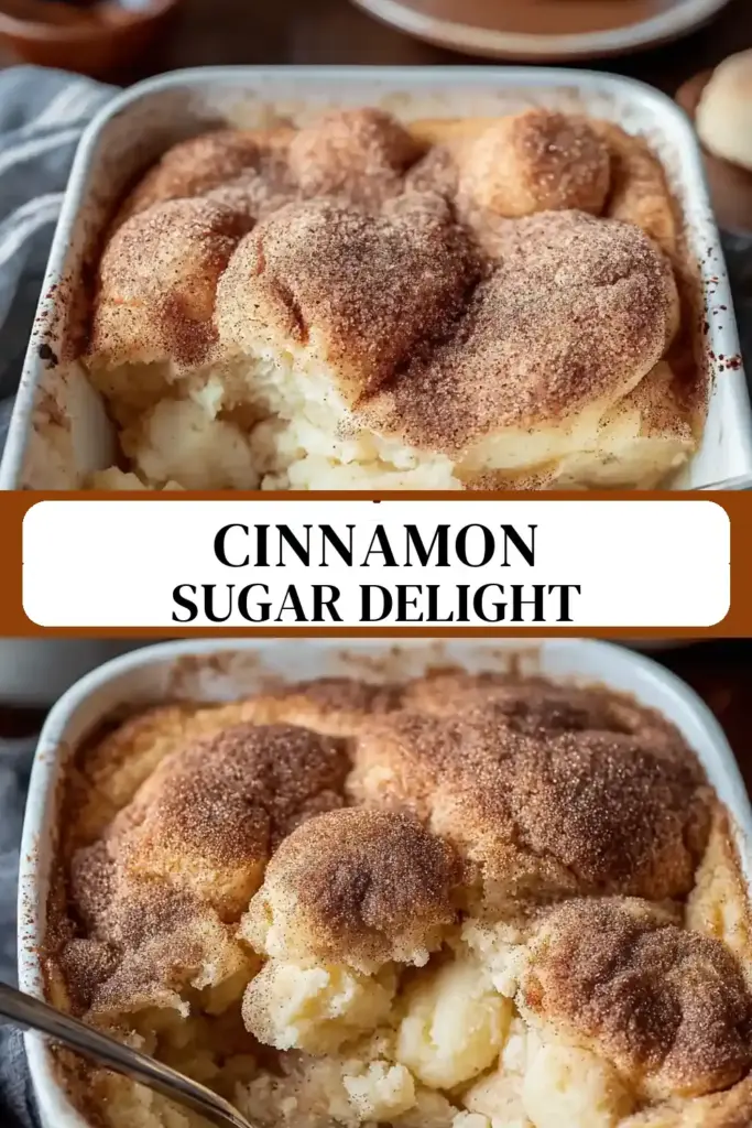 Pinterest pin (Design 3) for Snickerdoodle Cobbler