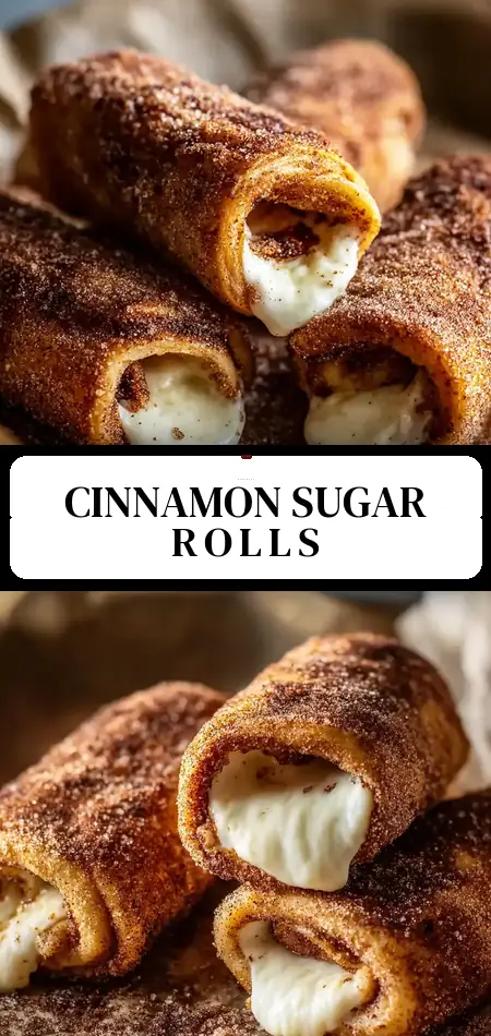 Pinterest pin (Design 3) for Cream Cheese Cinnamon Sugar Rolls: A Gooey, Golden-Brown Masterpiece
