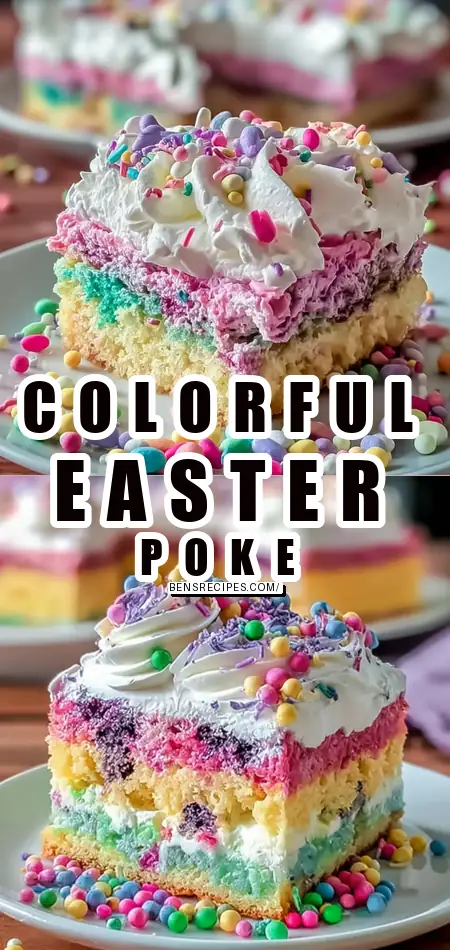 Colorful Easter Poke Cake That Will Wow Your Guests