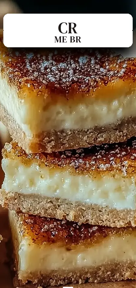 Pinterest pin (Design 2) for Crème Brûlée Cookie Bars Recipe