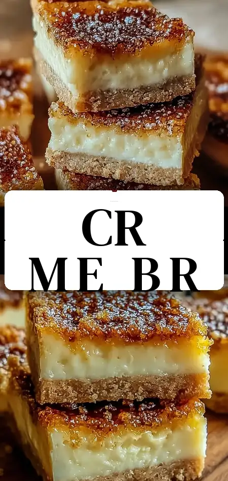 Pinterest pin (Design 3) for Crème Brûlée Cookie Bars Recipe