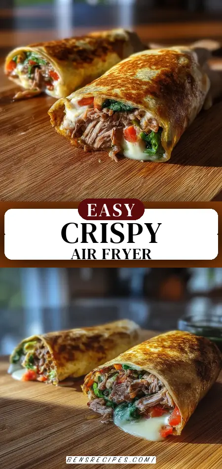 Pinterest pin (Design 3) for Air Fryer Wraps
