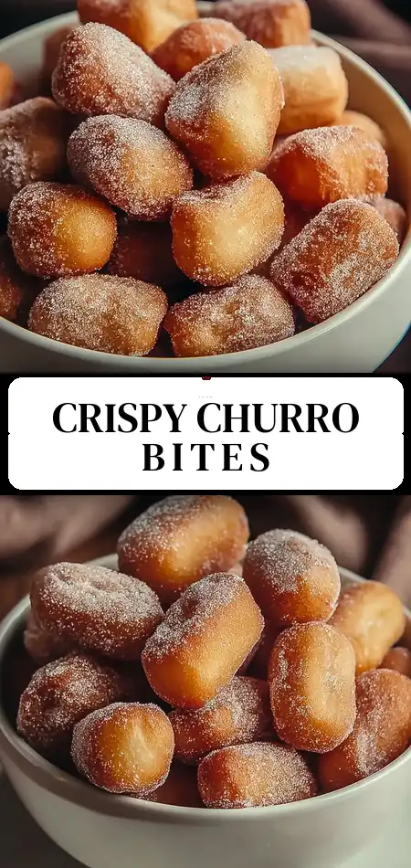 Pinterest pin (Design 3) for Crispy Air Fryer Churro Bites: Easy Treats