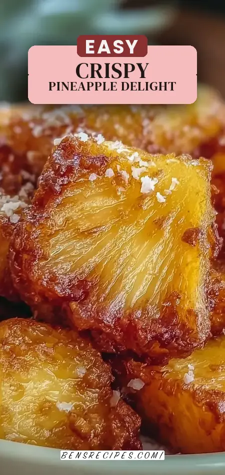 Pinterest pin (Design 2) for Air Fryer Pineapple Chunks