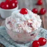 A delicious plate of Cherry Fluff Delight