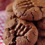 A delicious plate of Chocolate Peanut Butter Cookies