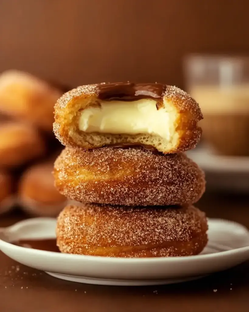 A delicious plate of Churros Cheesecake Cookies