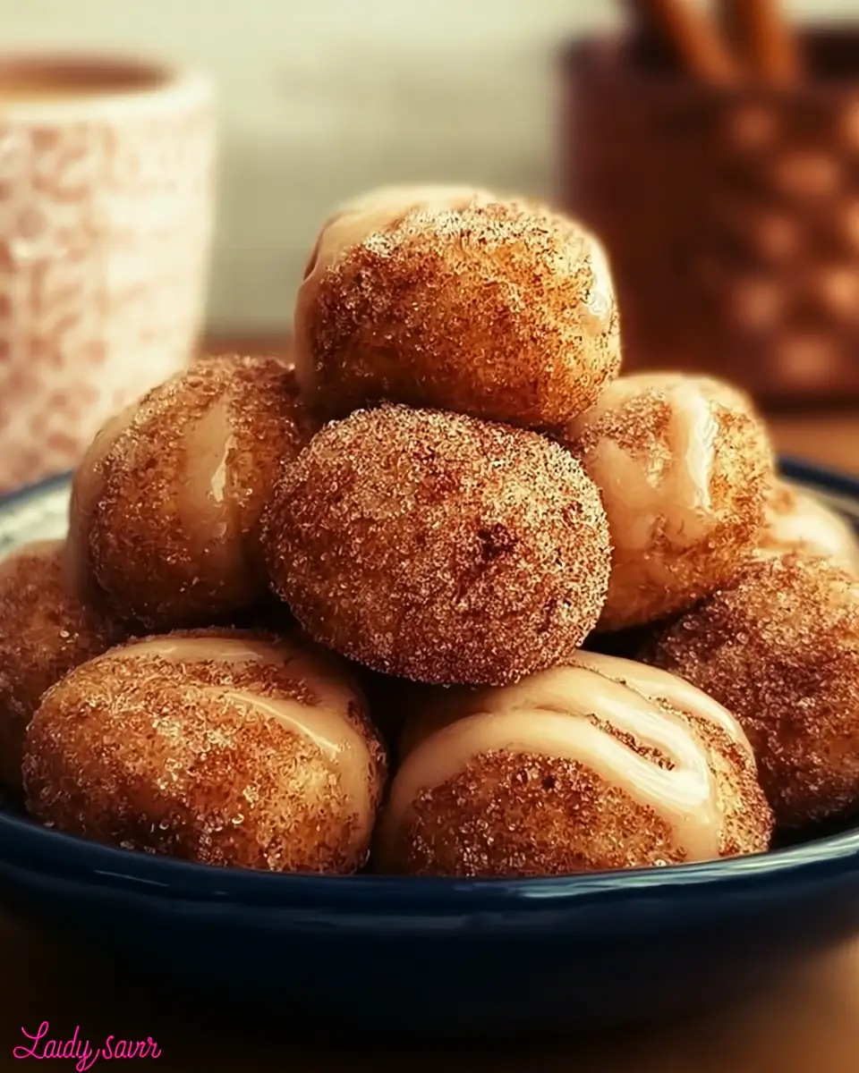 A delicious plate of Cinnamon Sugar Biscuit Bites Recipe