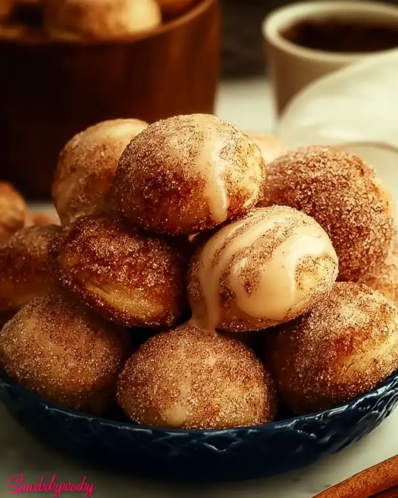 A delicious plate of Cinnamon Sugar Biscuit Bites Recipe