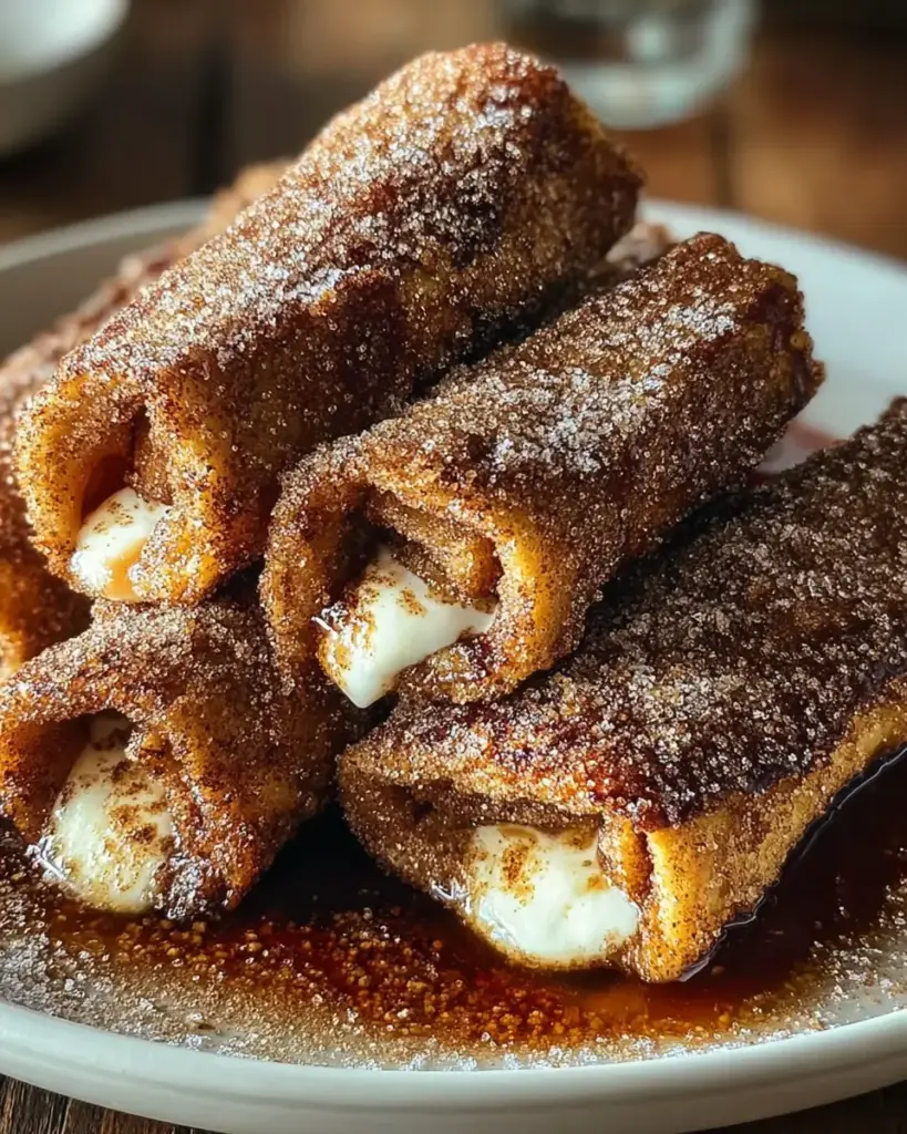 A delicious plate of Cinnamon Sugar French Toast Roll-Ups