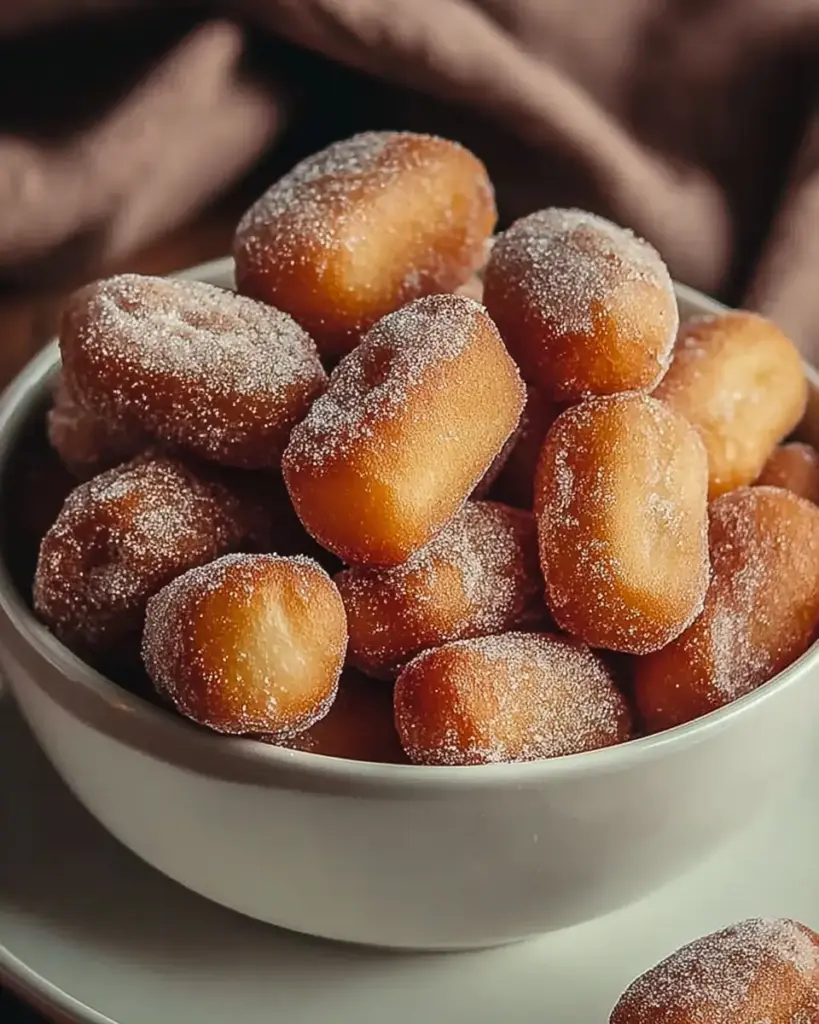 A delicious plate of Crispy Air Fryer Churro Bites: Easy Treats