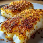 A delicious plate of Crispy Air Fryer Cod Fillets Ready in 15 Minutes
