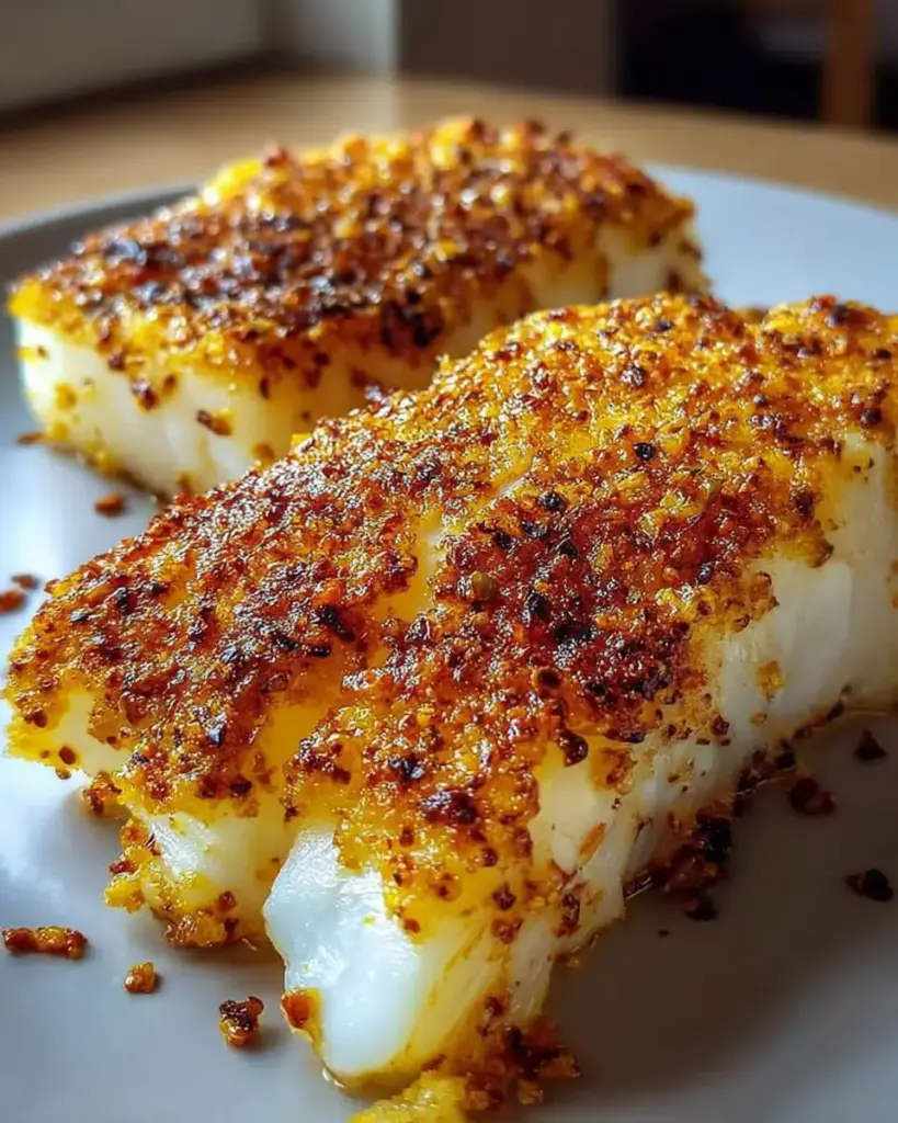 A delicious plate of Crispy Air Fryer Cod Fillets Ready in 15 Minutes