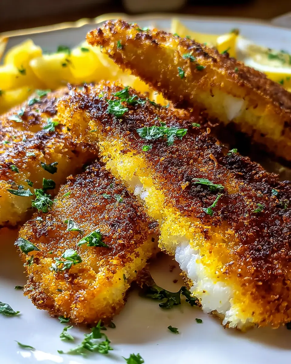 A delicious plate of Crispy Air Fryer Fish