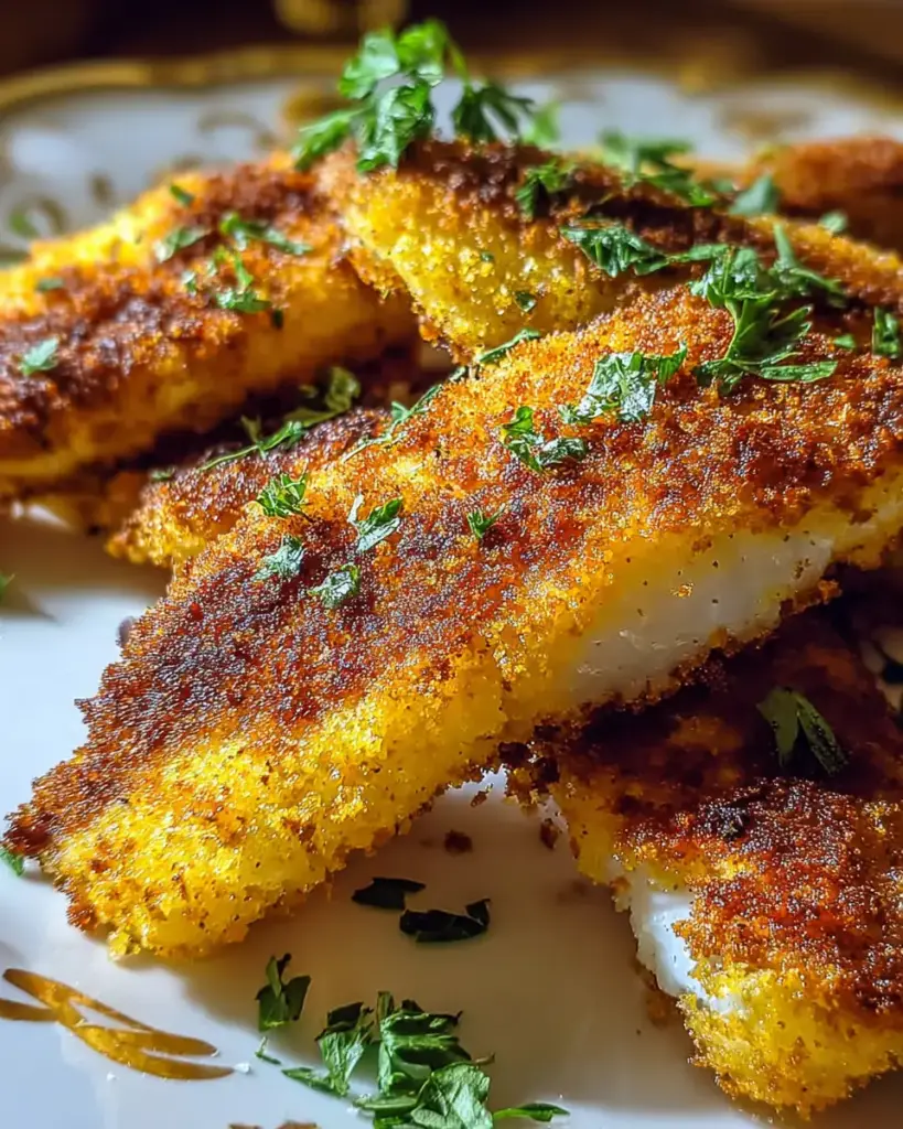 A delicious plate of Crispy Air Fryer Fish