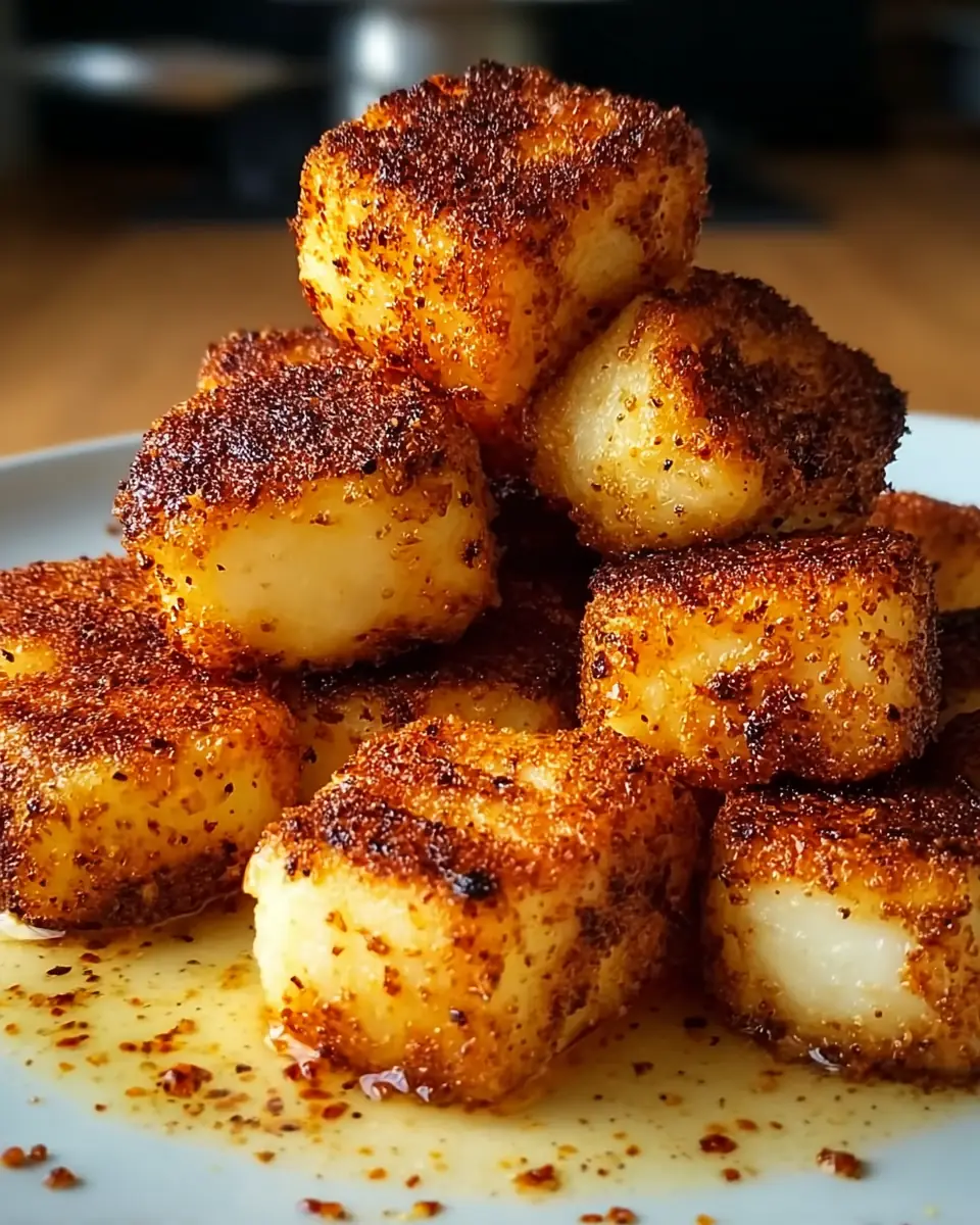 A delicious plate of Crispy Air Fryer Halloumi Cheese Bites You Can't Resist