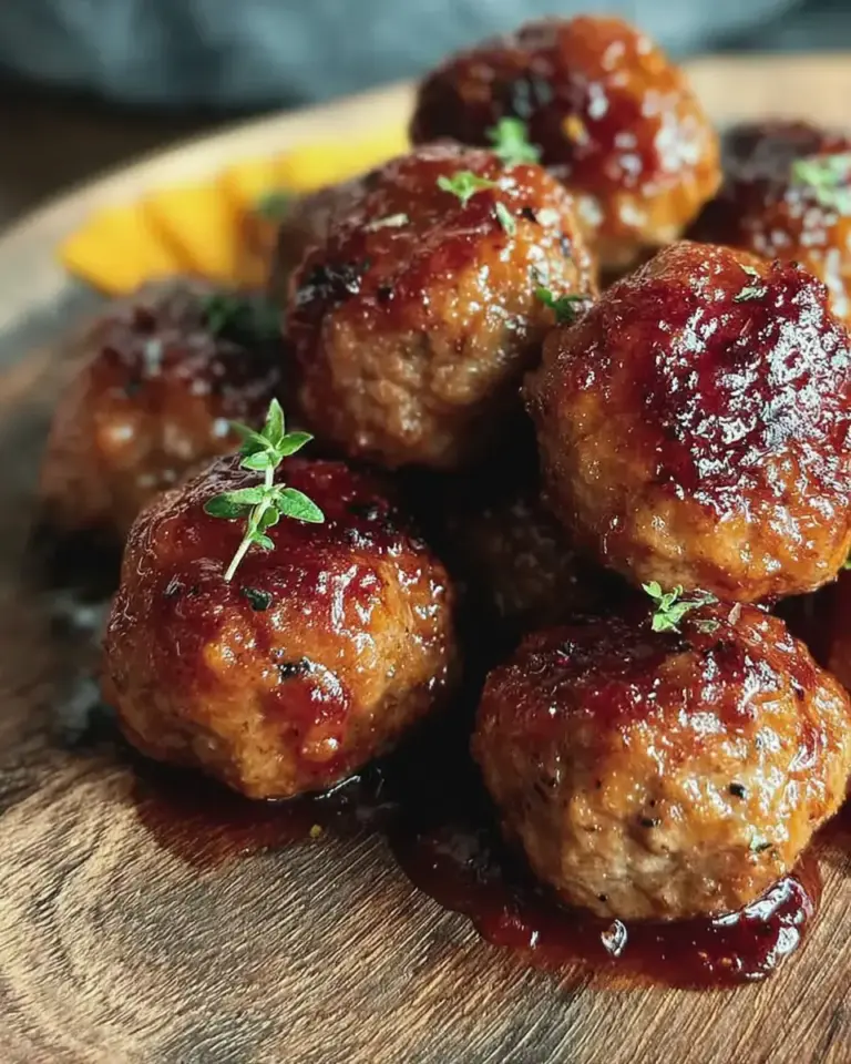 A delicious plate of Crispy Air Fryer Meatballs Recipe Easy Juicy Tender Centers