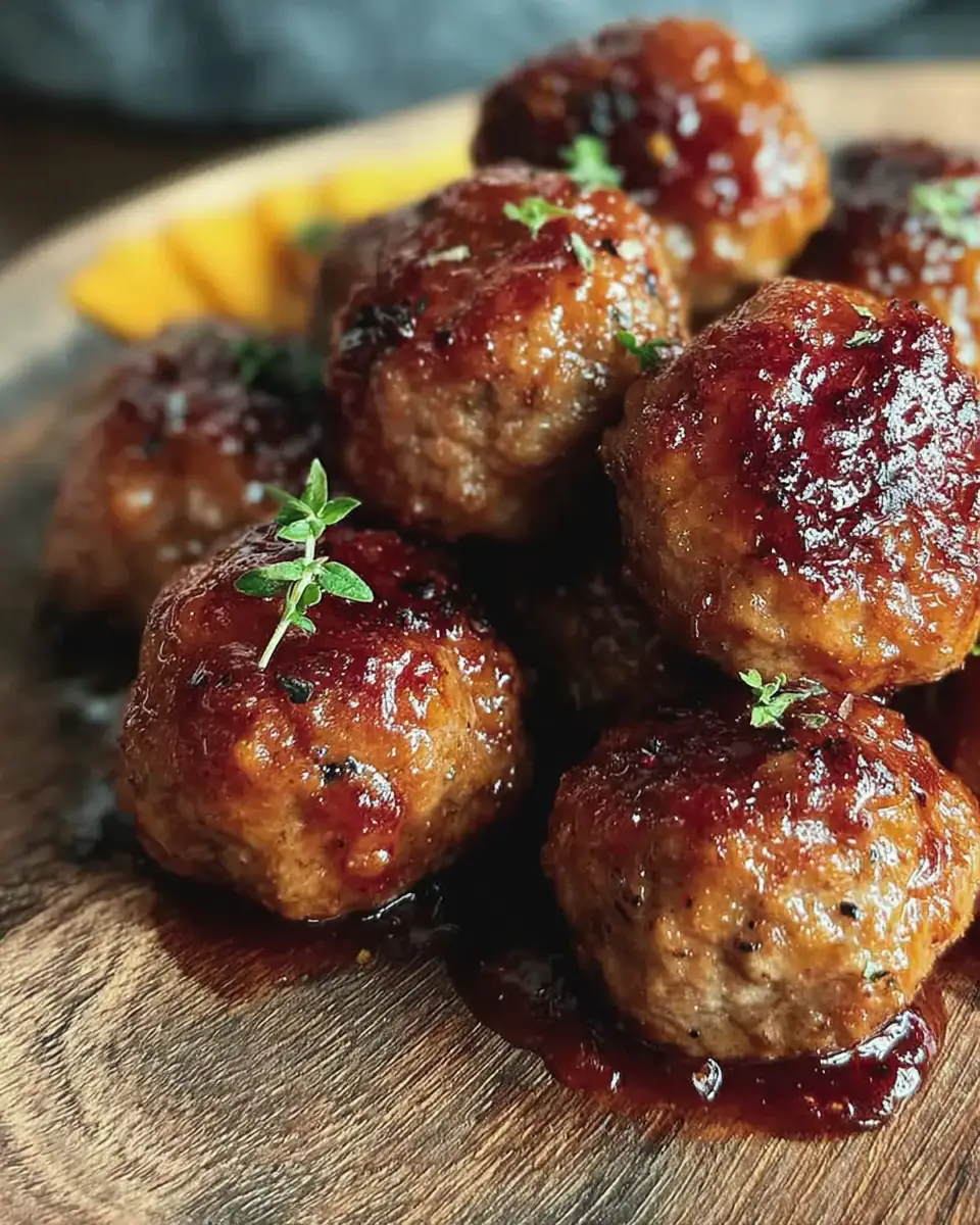 A delicious plate of Crispy Air Fryer Meatballs Recipe Easy Juicy Tender Centers