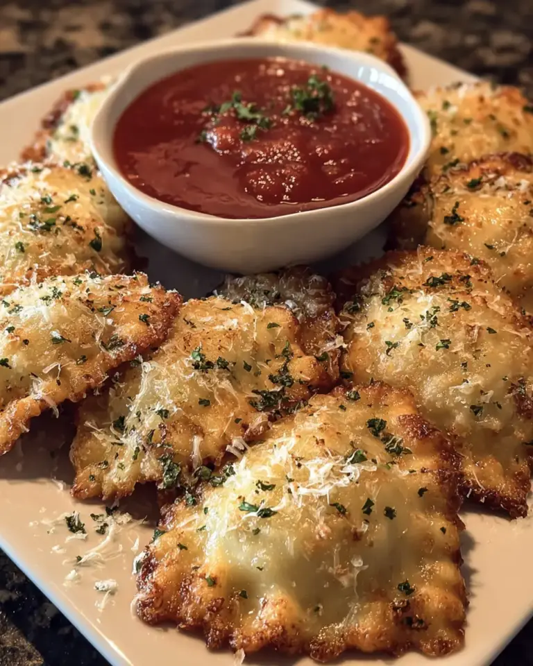 A delicious plate of Crispy Ravioli Appetizer Delivers 5 Ultimate Cheesy Bites.