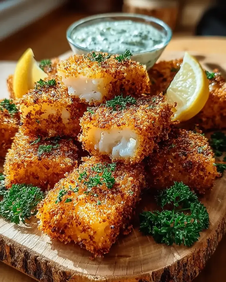 A delicious plate of Crunchy Air Fryer Fish Sticks: A Delicious and Healthy Delight