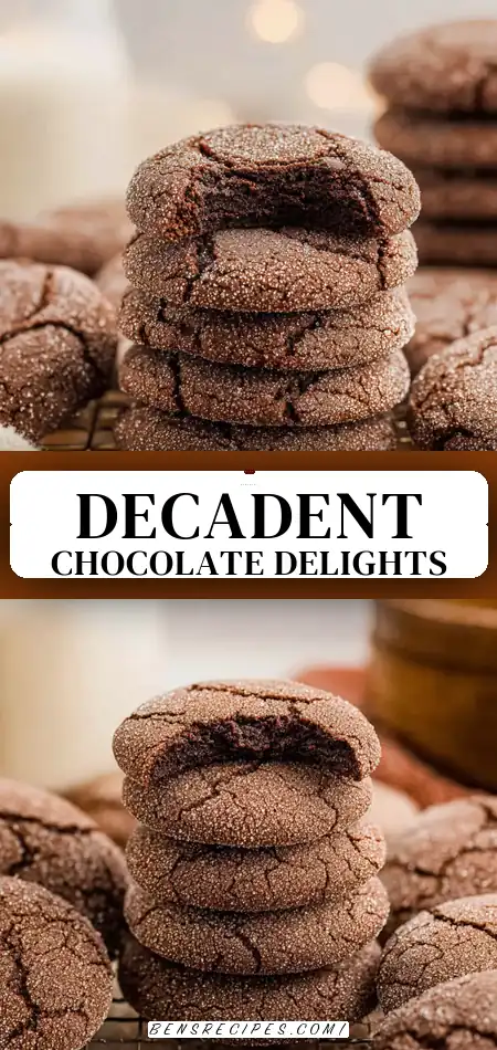 Pinterest pin (Design 3) for Chocolate Sugar Cookies