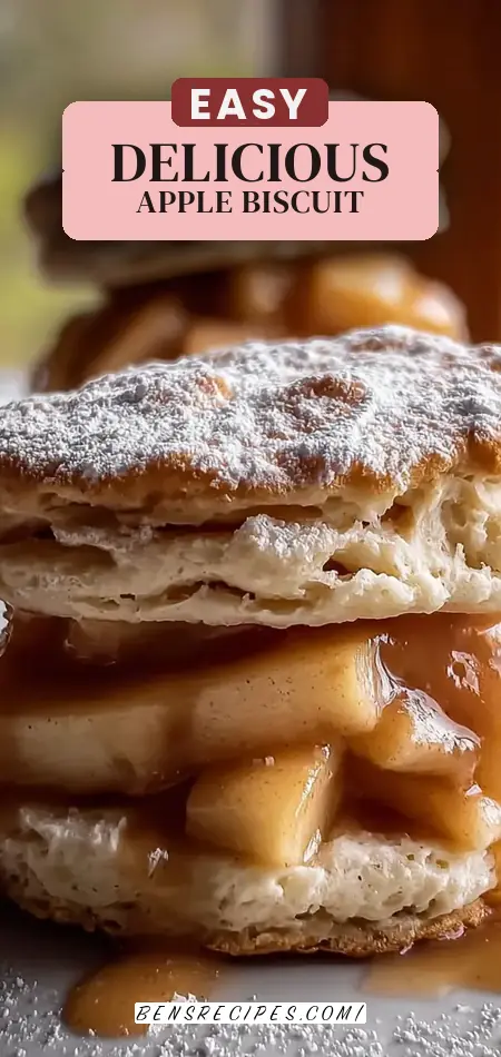 Pinterest pin (Design 2) for Apple Pie Biscuit Sandwiches: