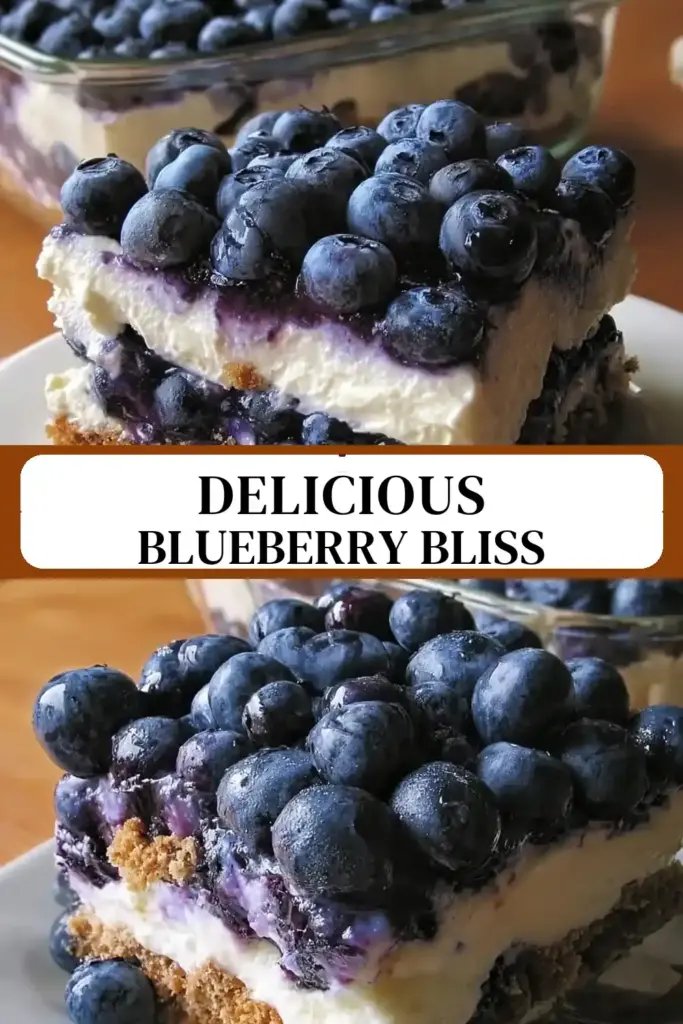 Pinterest pin (Design 3) for Blueberry Delight