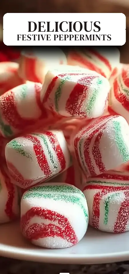 Pinterest pin (Design 2) for Soft Christmas Peppermints