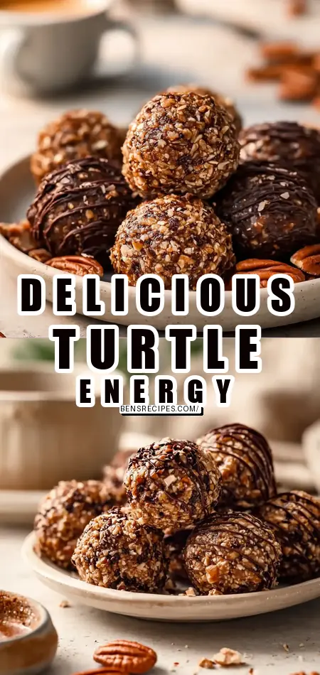 Pinterest pin (Design 1) for Turtle Energy Balls