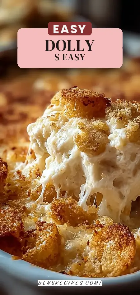 Pinterest pin (Design 2) for Dolly Parton’s 5-Ingredient Casserole