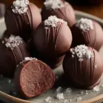 A delicious plate of Dark Chocolate Protein Balls (No Bake, Low Carb) Recipe