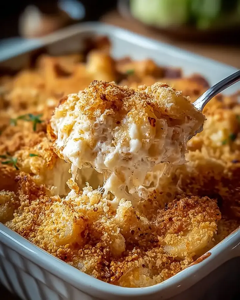 A delicious plate of Dolly Parton’s 5-Ingredient Casserole