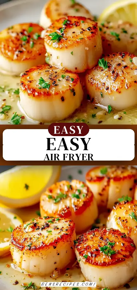Easy Air Fryer Scallops with Garlic Butter