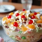 A delicious plate of Easter Fluff Salad