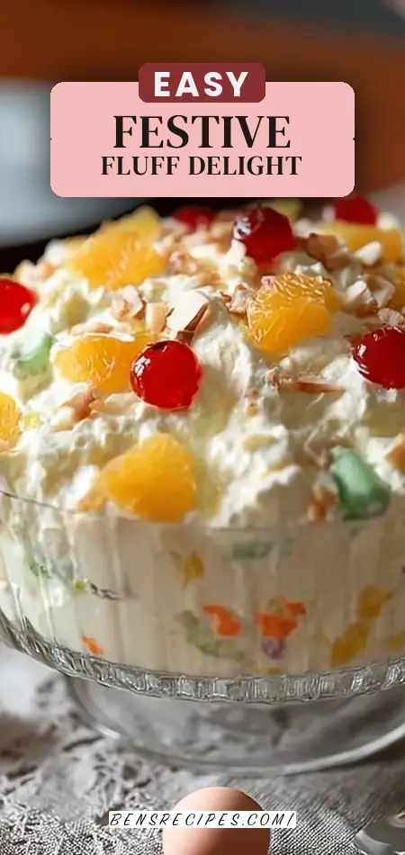 Pinterest pin (Design 2) for Easter Fluff Salad