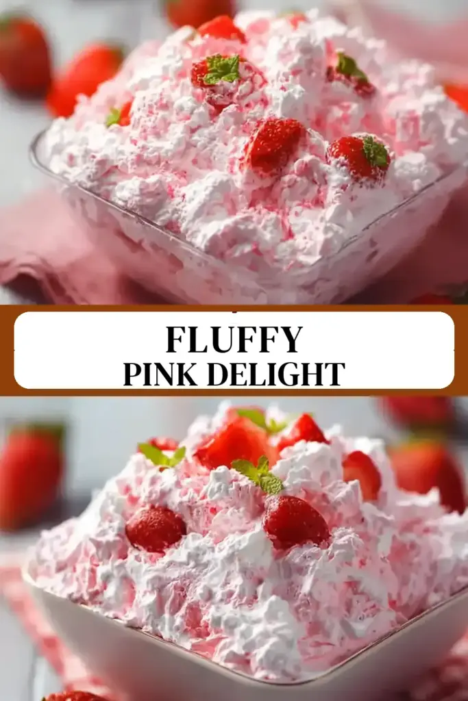 Pinterest pin (Design 3) for Pink Fluff Salad