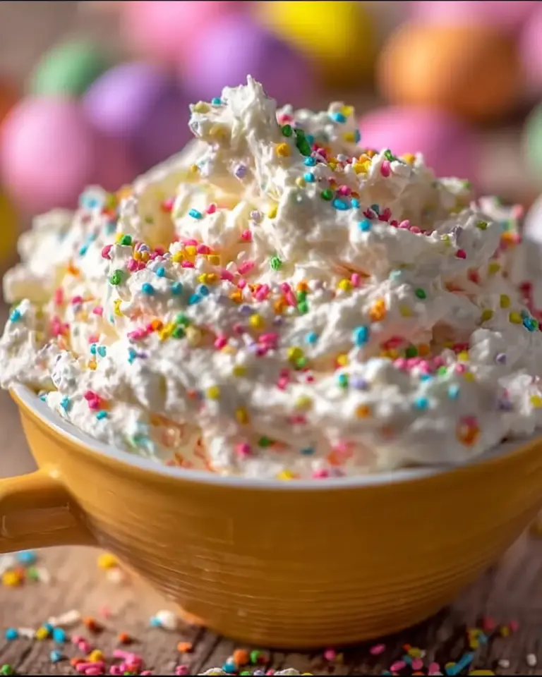 A delicious plate of Funfetti Cake Batter Dip
