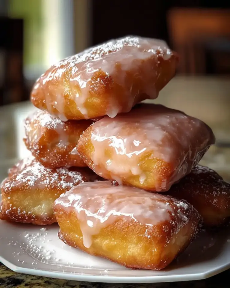 A delicious plate of Glazed Buttermilk Beignets